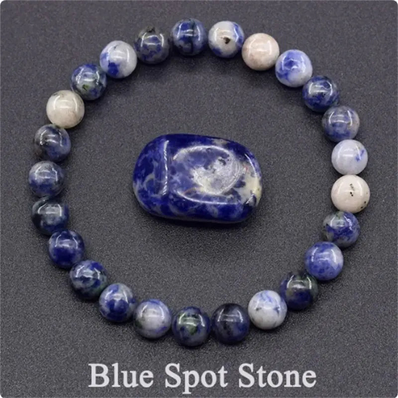 Rose Stone Amazonite Tiger Eye 8mm Beaded Bracelet
