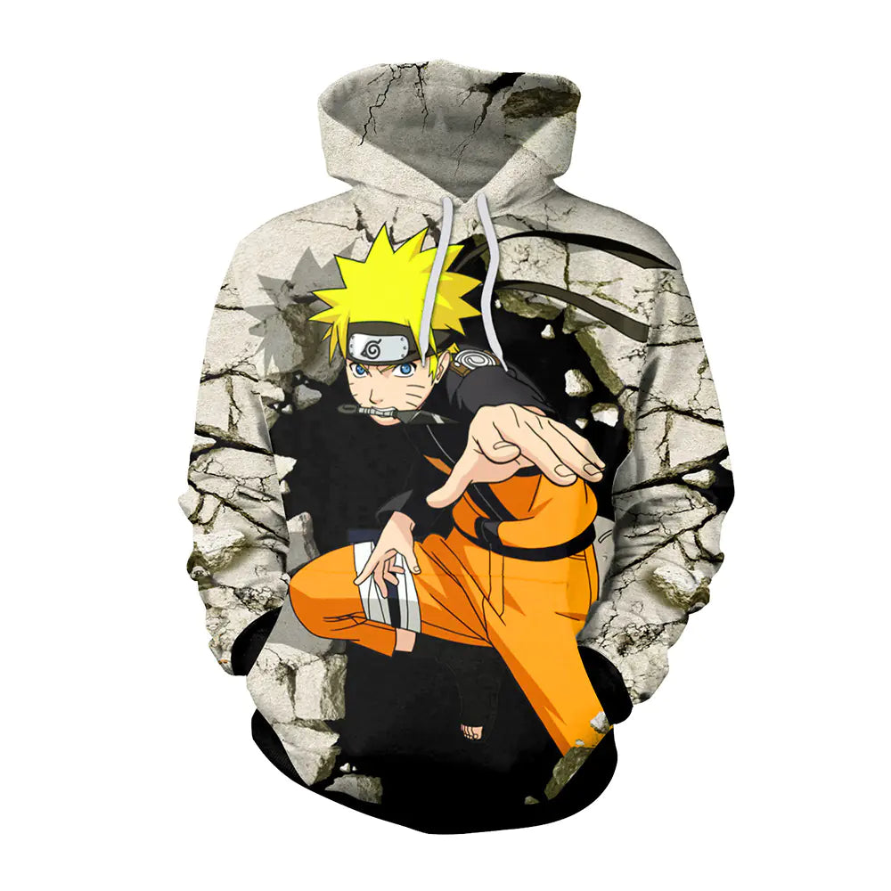 2020 New Anime-Inspired 3D Print Hoodie for Couples