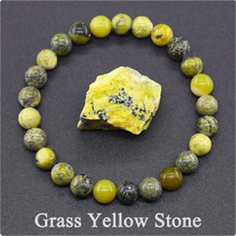 Rose Stone Amazonite Tiger Eye 8mm Beaded Bracelet