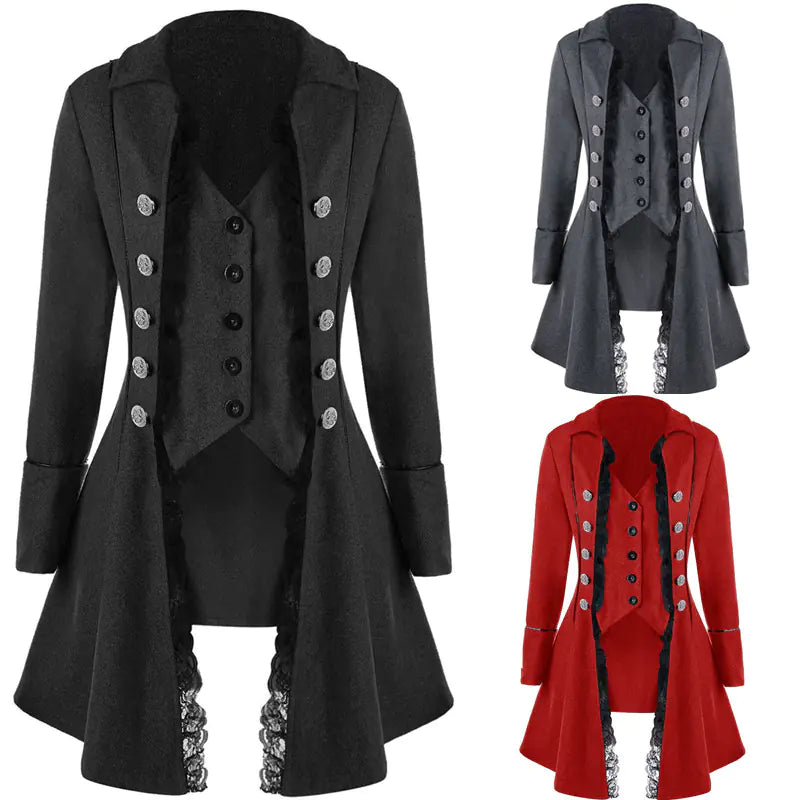 2018 Autumn Women's Medieval Style Long Sleeve Jacket