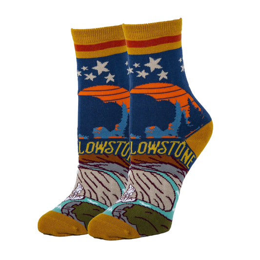 Womens Novelty Crew Socks Oooh Yeah Funny Fun Crazy Cool Socks