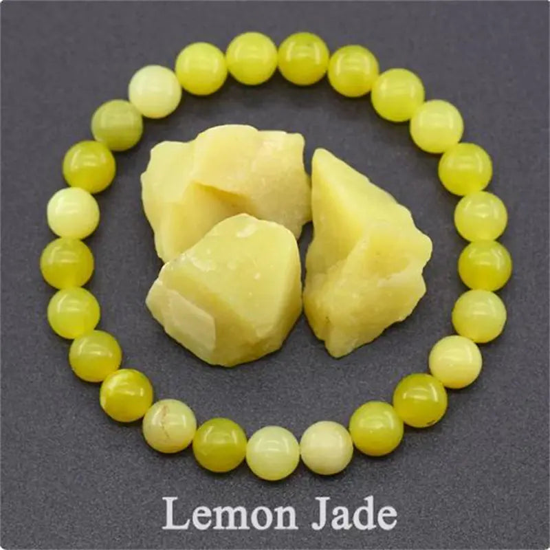 Rose Stone Amazonite Tiger Eye 8mm Beaded Bracelet
