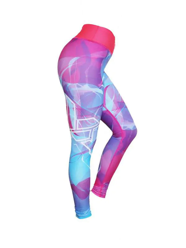 2022 New High-Waist Elastic Geometric Print Leggings