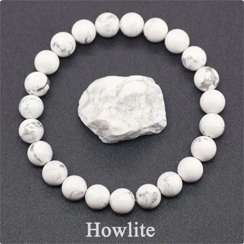 Rose Stone Amazonite Tiger Eye 8mm Beaded Bracelet