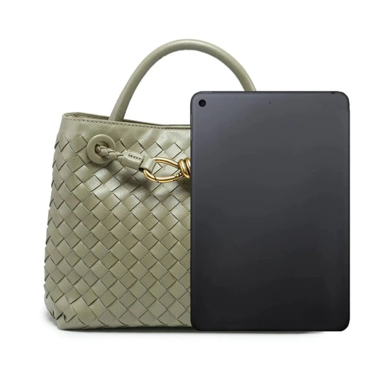 Woven Hobo Bags for Women Tote Bag Woven Leather Shoulder Crossbody Bag Satchel Bag Woven Handbag Purses (Green)
