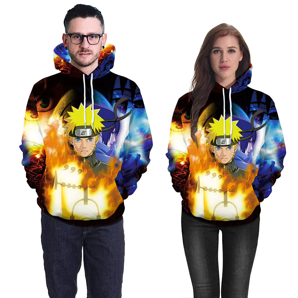 2020 New Anime-Inspired 3D Print Hoodie for Couples