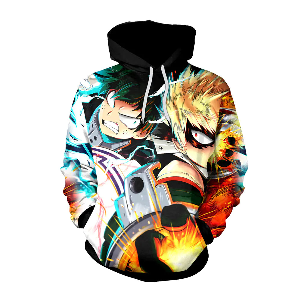 2020 New Anime-Inspired 3D Print Hoodie for Couples