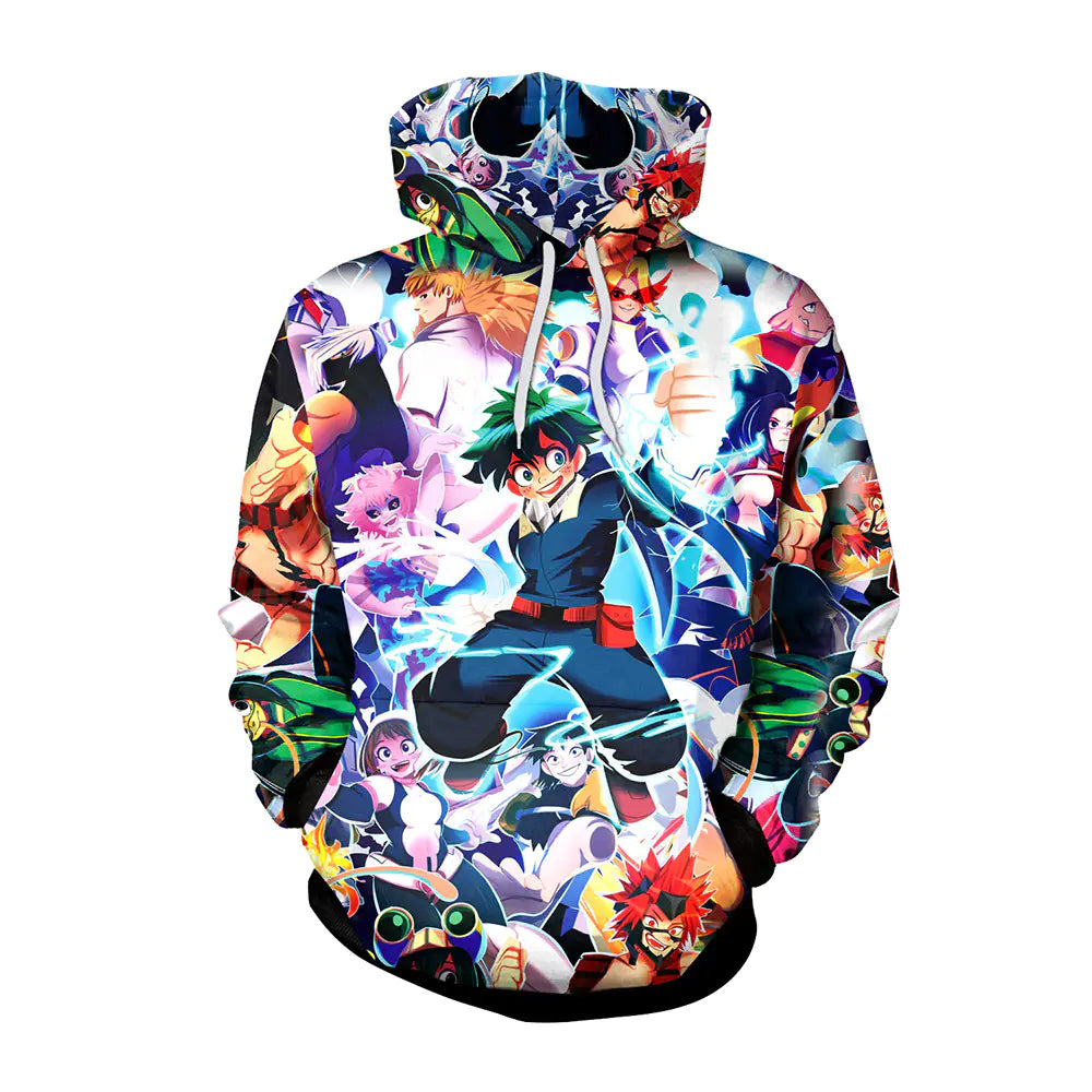 2020 New Anime-Inspired 3D Print Hoodie for Couples