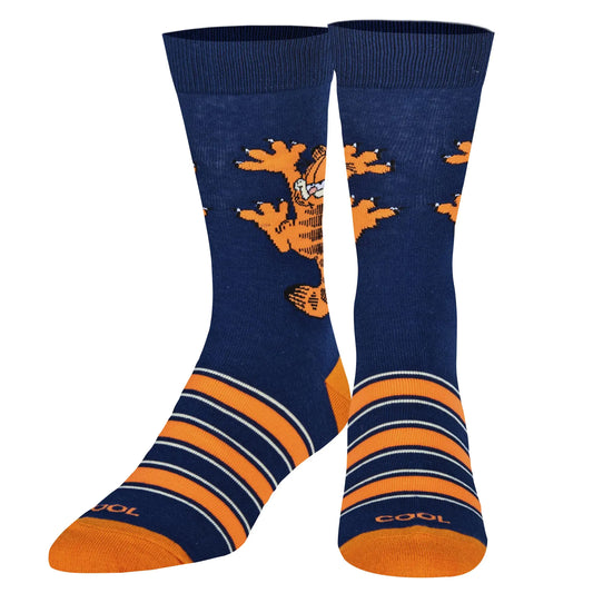 Cool Socks Garfield Funny Mens Cartoon Character Crew Socks