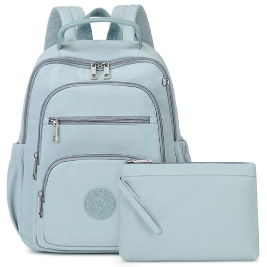 Backpack Purse for Women Lightweight Small Backpack Mini Backpack with Mini Wallet and Luggage StrapGreen
