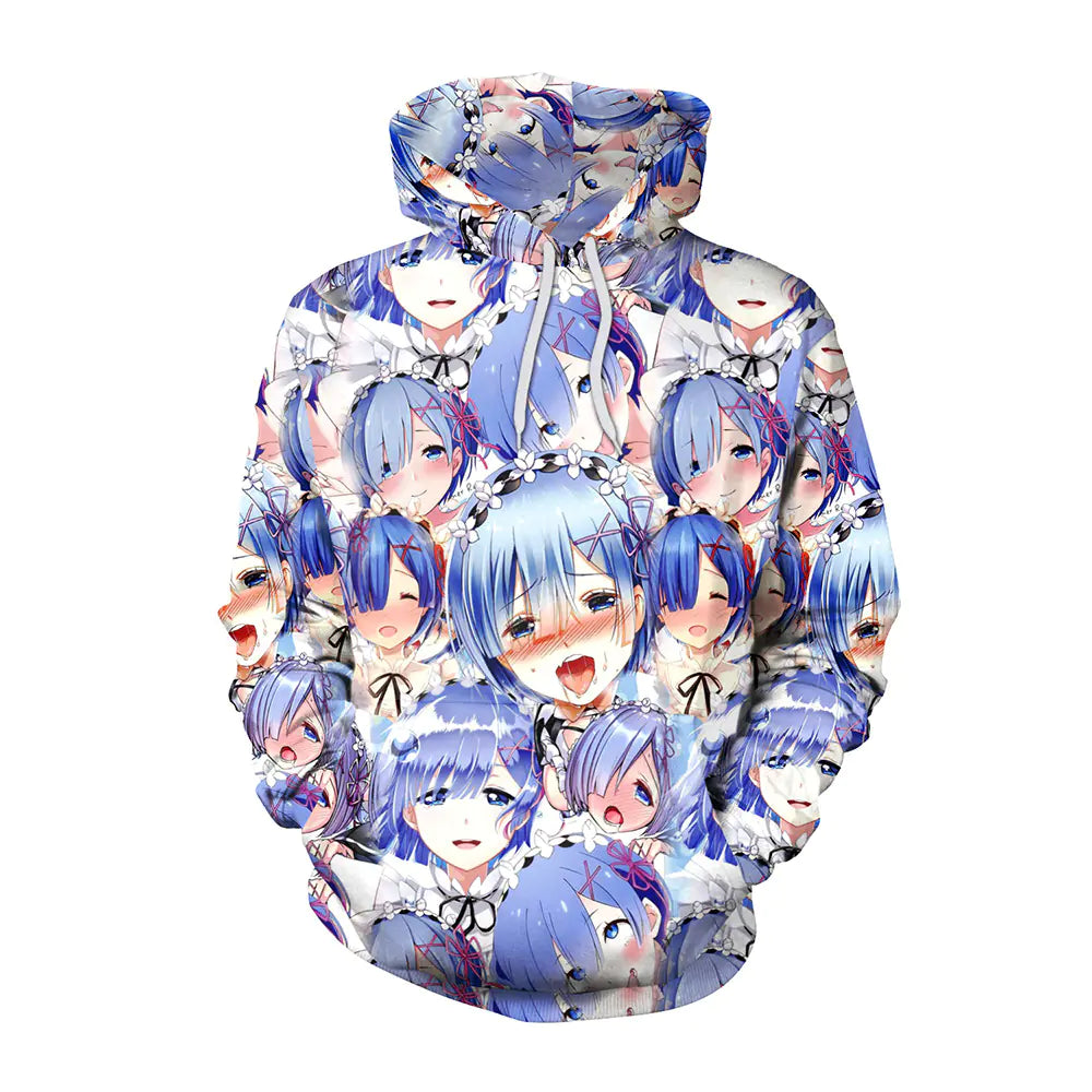 2020 New Anime-Inspired 3D Print Hoodie for Couples